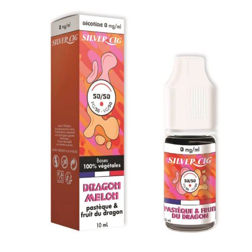 Silver cig 50/50 10ml dragon melon