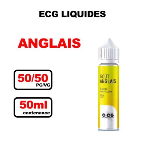 E-cg Les incontournable e-liquide 0mg 50ml- gout anglais