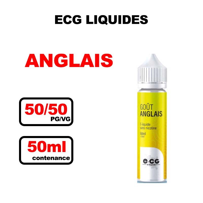 E-cg Les incontournable e-liquide 0mg 50ml- gout anglais