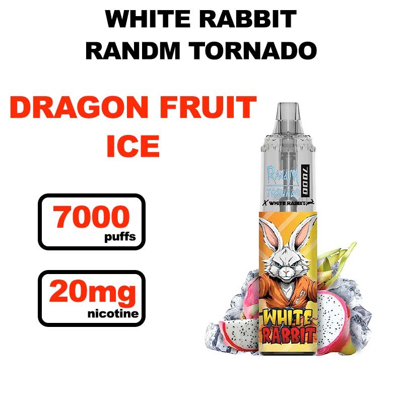 Tornado 7000 20mg Fumot White Rabbit- dragon fruit ice