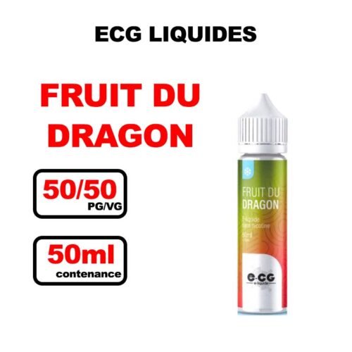 E-cg Les incontournable e-liquide 0mg 50ml- fruits du dragon