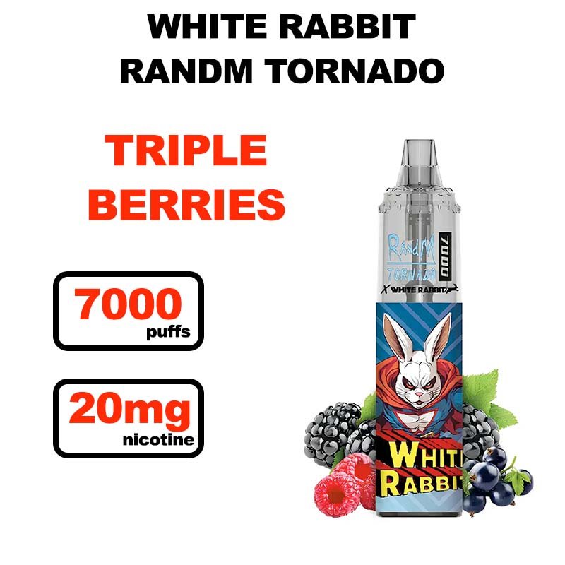 Tornado 7000 20mg Fumot White Rabbit- triple berries