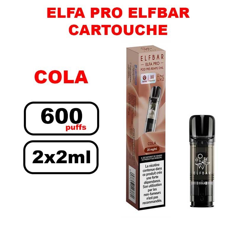 Cartouches ELFA Pro Elfbar 2ml x2