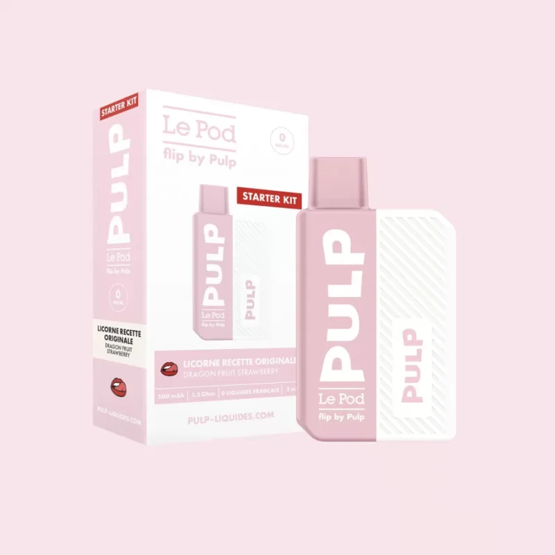 Le Pod Flip by pulp Starter kit Cigarette Électronique compact léger et Design