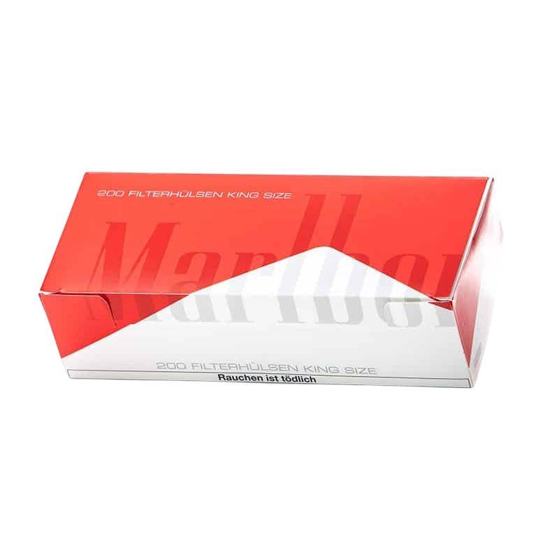 Tubes Marlboro Red King Size – Boîte 200 Tubes à Cigarette