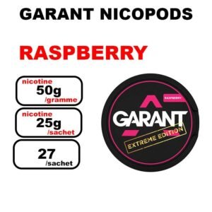 Snus GARANT Extreme 25mg Slim Nicotine pouches sans tabac