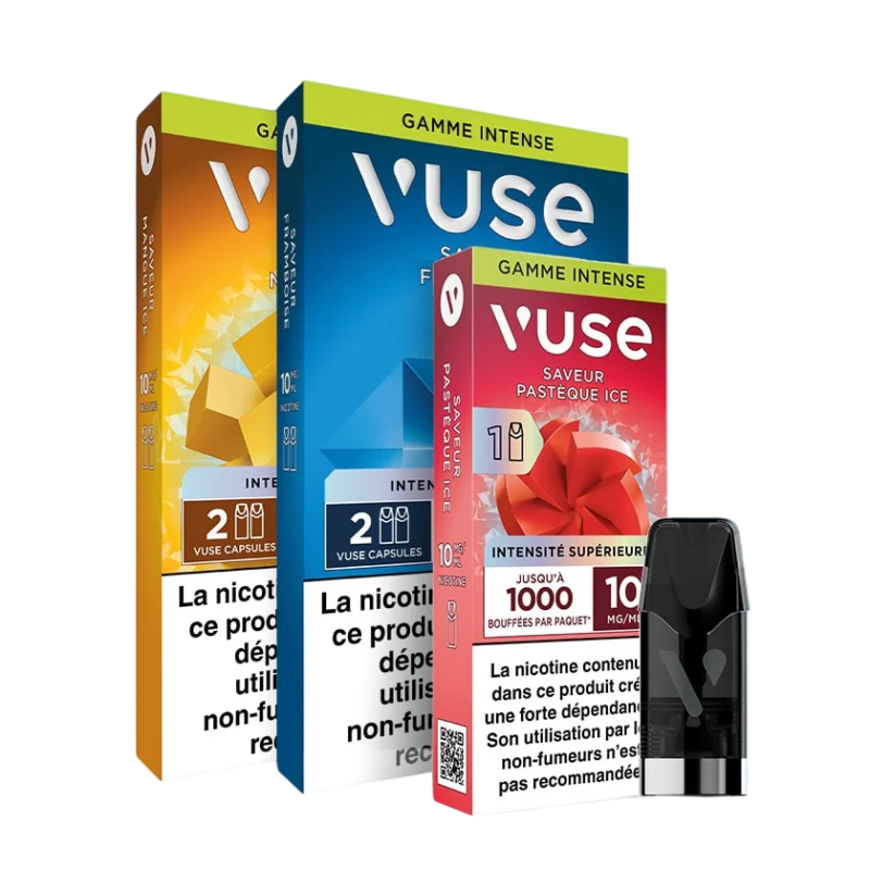 VUSE 1000 puffs capsule reloaded Recharges Gamme Intense