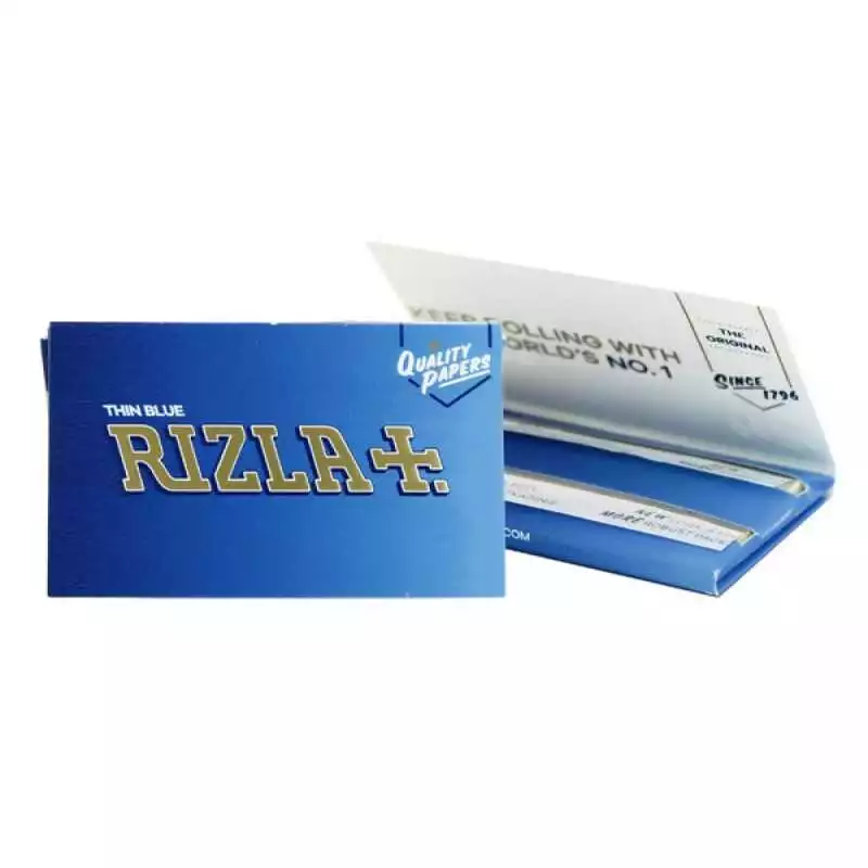 Papier RIZLA Bleu Regular x100 feuilles courtes à rouler pour votre tabac