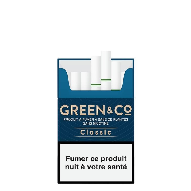 Paquet cigarettes Pre Rolls CBD Green&Co x20
