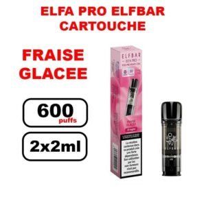Cartouches ELFA PRO e-liquide pré-rempli 2ml saveur puff Elfbar x2