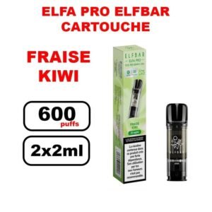 Cartouches ELFA PRO e-liquide pré-rempli 2ml saveur puff Elfbar x2