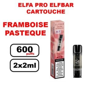 Cartouches ELFA PRO e-liquide pré-rempli 2ml saveur puff Elfbar x2