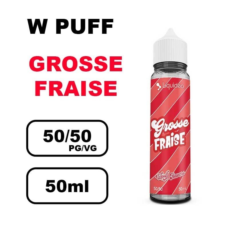 Liquideo Wpuff flavors 50ml E-liquide puff fruité Intense, Parfait pour vape longue durée