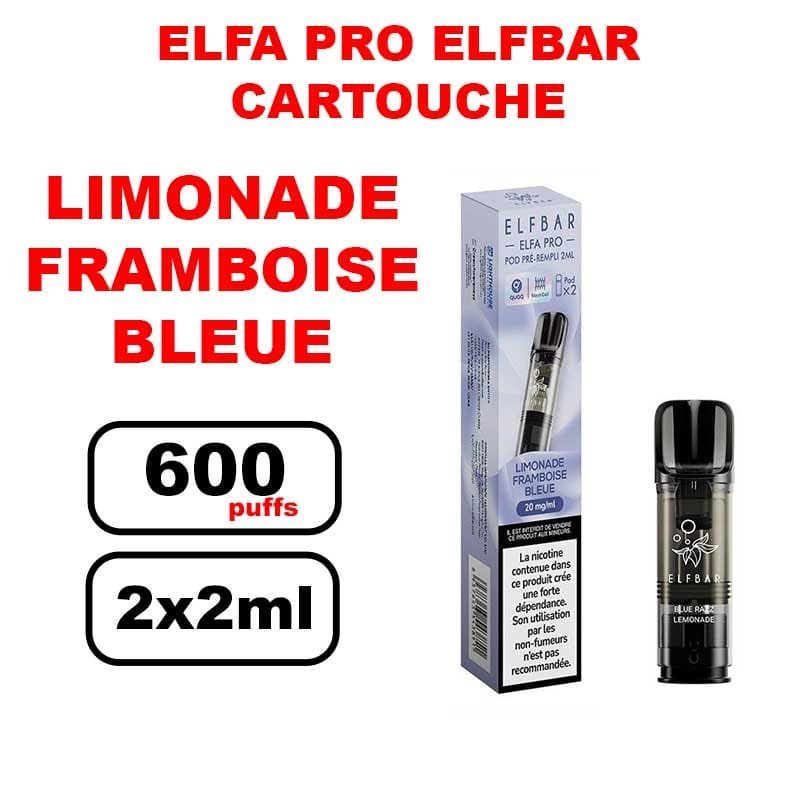 Cartouches ELFA PRO e-liquide pré-rempli 2ml saveur puff Elfbar x2