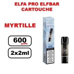 Cartouches ELFA PRO e-liquide pré-rempli 2ml saveur puff Elfbar x2