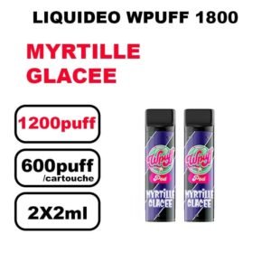 Liquideo Wpuff 1800 x2 Cartouches Pod 2ml Cartouche Puff jetable sans fuite