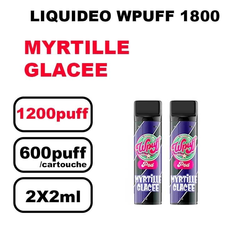 Liquideo Wpuff 1800 x2 Cartouches Pod 2ml Cartouche Puff jetable sans fuite