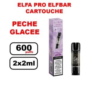 Cartouches ELFA PRO e-liquide pré-rempli 2ml saveur puff Elfbar x2