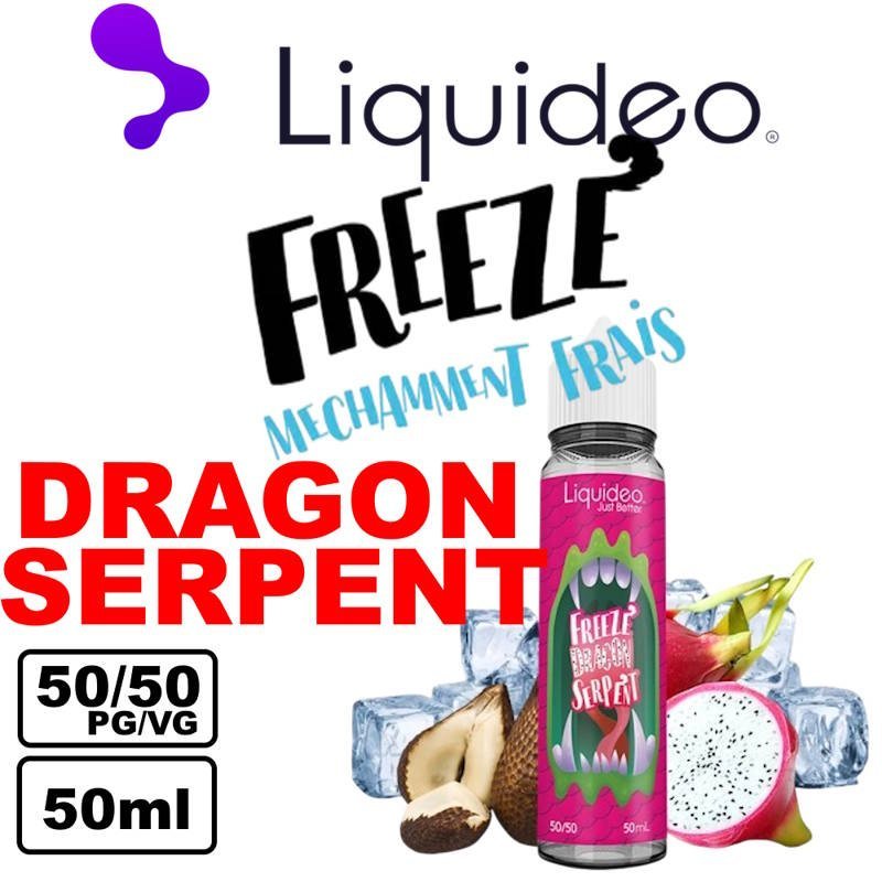 Liquideo Freeze 50ml E-liquide fruité glacée, Parfait pour vape longue durée