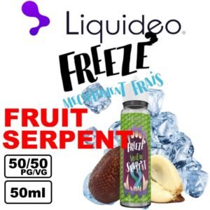 Liquideo Freeze 50ml E-liquide fruité glacée, Parfait pour vape longue durée