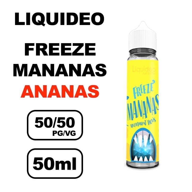 Liquideo Freeze 50ml E-liquide fruité glacée, Parfait pour vape longue durée