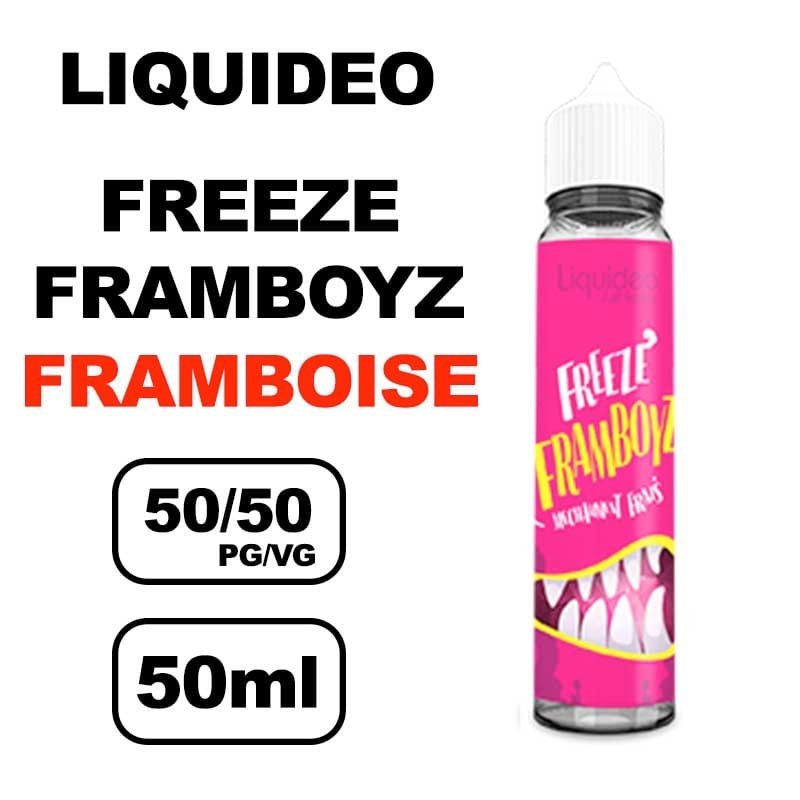 Liquideo Freeze 50ml E-liquide fruité glacée, Parfait pour vape longue durée