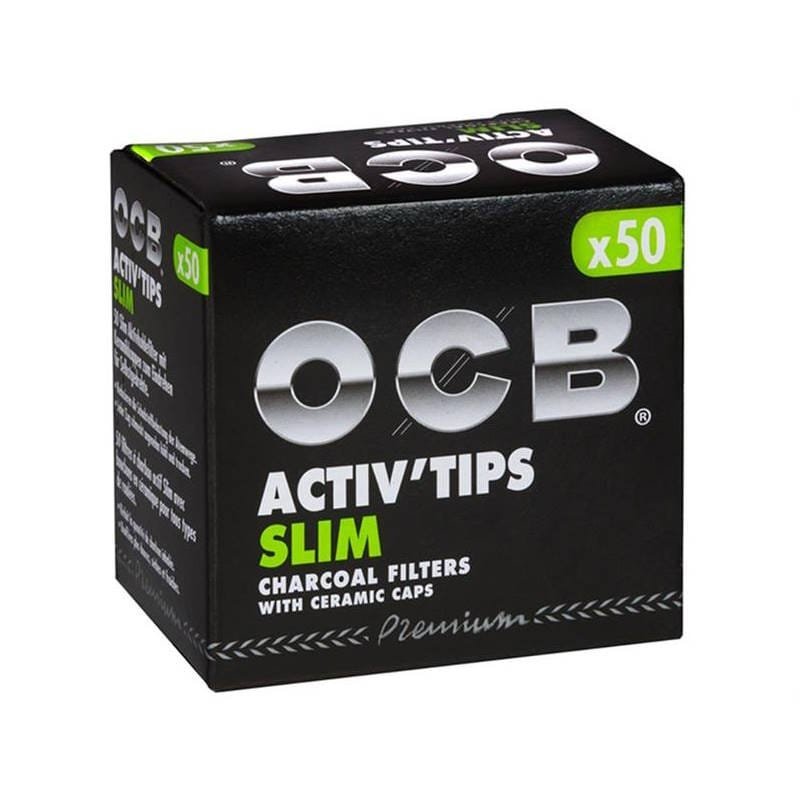 OCB Activ Tips Filtres Charbon Actif - Filtration Anti-Goudron et nicotine tabac