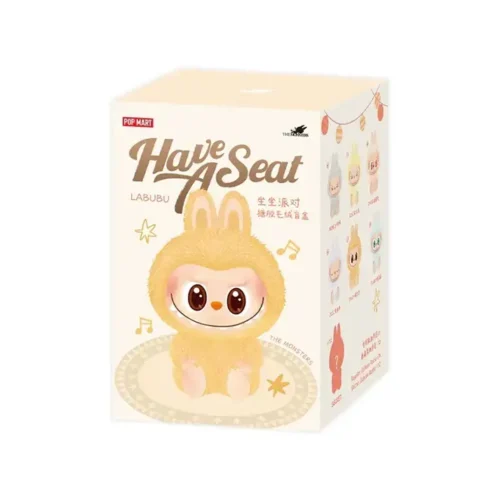 LABUBU THE MONSTERS POP MART 15cm - Have a Seat Vinyl Plush Dolls, Blind Box (boite mystère)