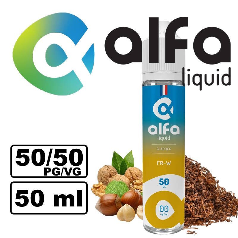 Alfaliquid eliquide vape 50ml prêt à booster - Fabricant Français pas cher et de qualité