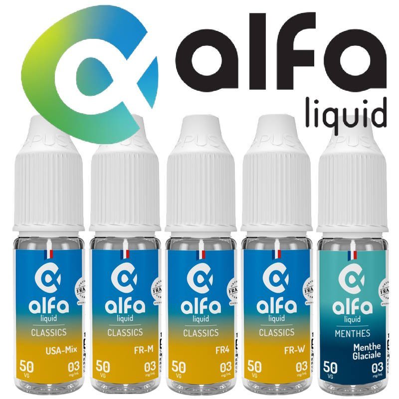Alfaliquid eliquide vape 10ml – Fabricant Français pas cher et de qualité
