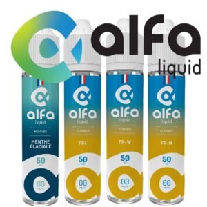 Alfaliquid eliquide vape 50ml prêt à booster - Fabricant Français pas cher et de qualité