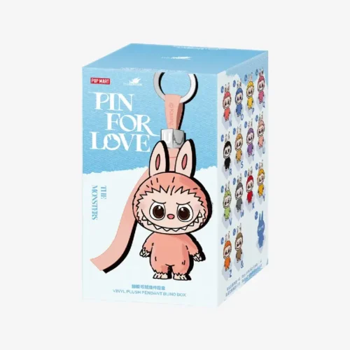 LABUBU THE MONSTERS POP MART - Pin for Love Vinyl face Plush, Blind Box (N-Z) (boite mystère)