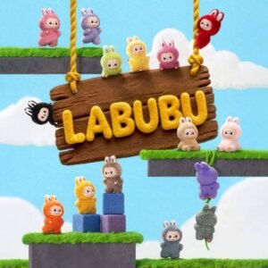 LABUBU THE MONSTERS POP MART - Pin for Love Vinyl face Plush, Blind Box (N-Z) (boite mystère)