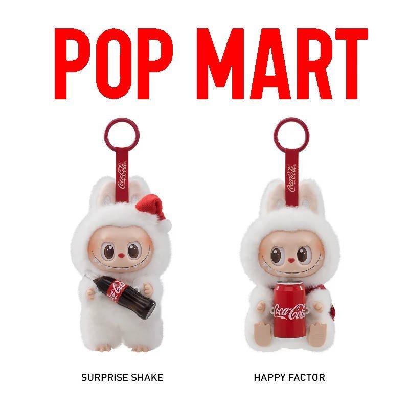 LABUBU THE MONSTERS POP MART - COCA COLA Vinyl face Plush, Blind Box (boite mystère)