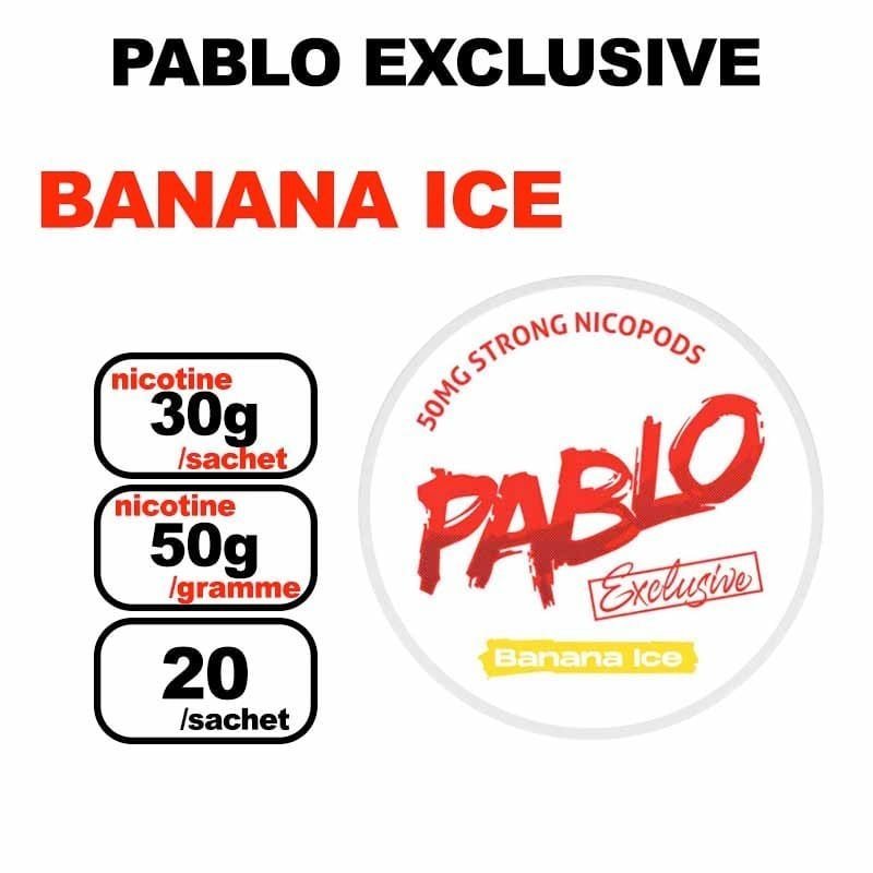 Snus PABLO EXCLUSIVE 30mg/sachet Nicotine Puissant Qualité/Prix imbattables
