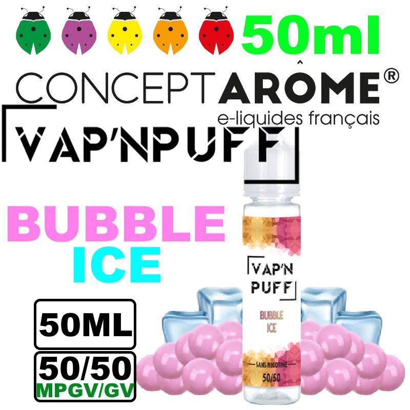 Conceptarome Vap n Puff e-liquide Végétol 50ml – 50/50 Glycérine végétale/Propylène Glycol Végétal