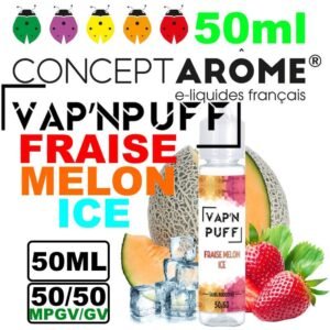Conceptarome Vap n Puff e-liquide Végétol 50ml – 50/50 Glycérine végétale/Propylène Glycol Végétal