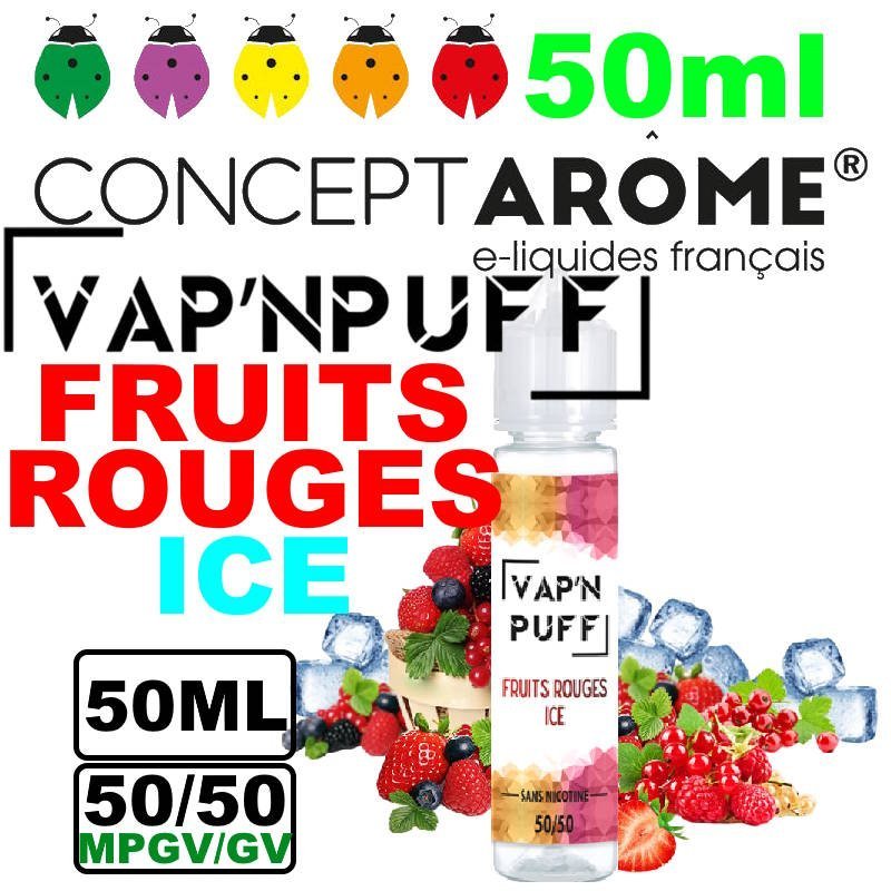 Conceptarome Vap n Puff e-liquide Végétol 50ml – 50/50 Glycérine végétale/Propylène Glycol Végétal