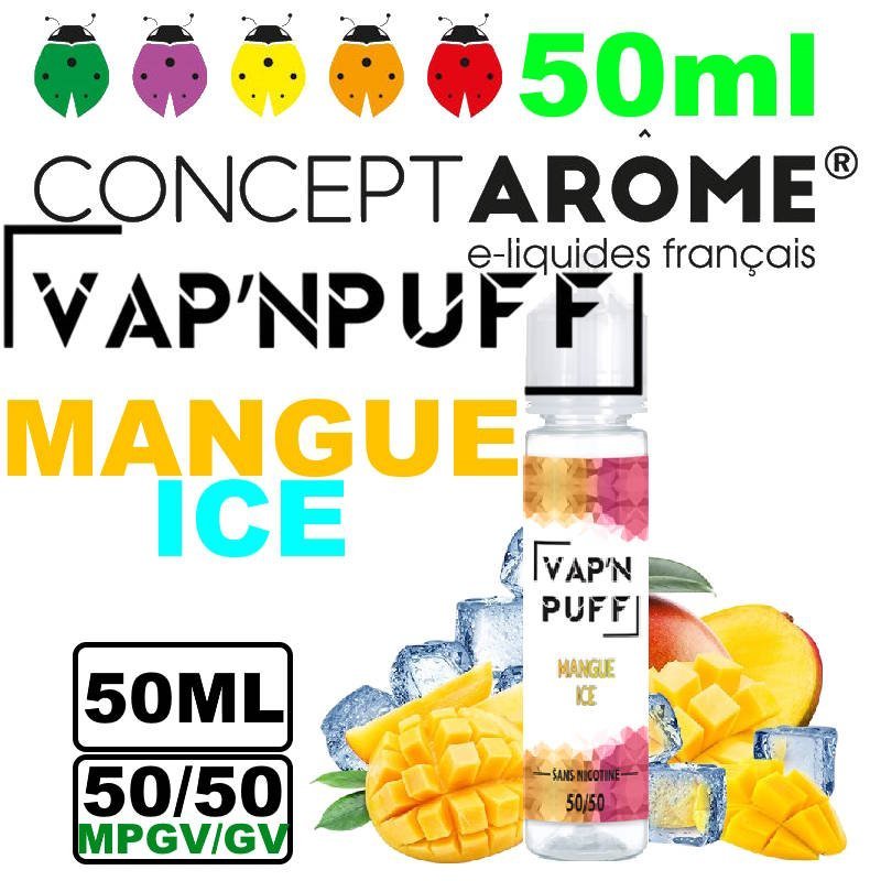 Conceptarome Vap n Puff e-liquide Végétol 50ml – 50/50 Glycérine végétale/Propylène Glycol Végétal