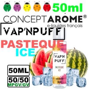 Conceptarome Vap n Puff e-liquide Végétol 50ml – 50/50 Glycérine végétale/Propylène Glycol Végétal