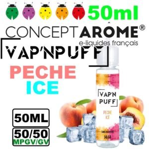 Conceptarome Vap n Puff e-liquide Végétol 50ml – 50/50 Glycérine végétale/Propylène Glycol Végétal