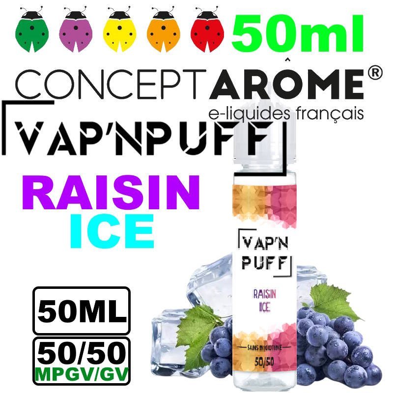 Conceptarome Vap n Puff e-liquide Végétol 50ml – 50/50 Glycérine végétale/Propylène Glycol Végétal
