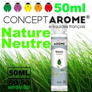 Conceptarome e-liquide Végétol 50ml - 50/50 Glycérine végétale/Propylène Glycol Végétal