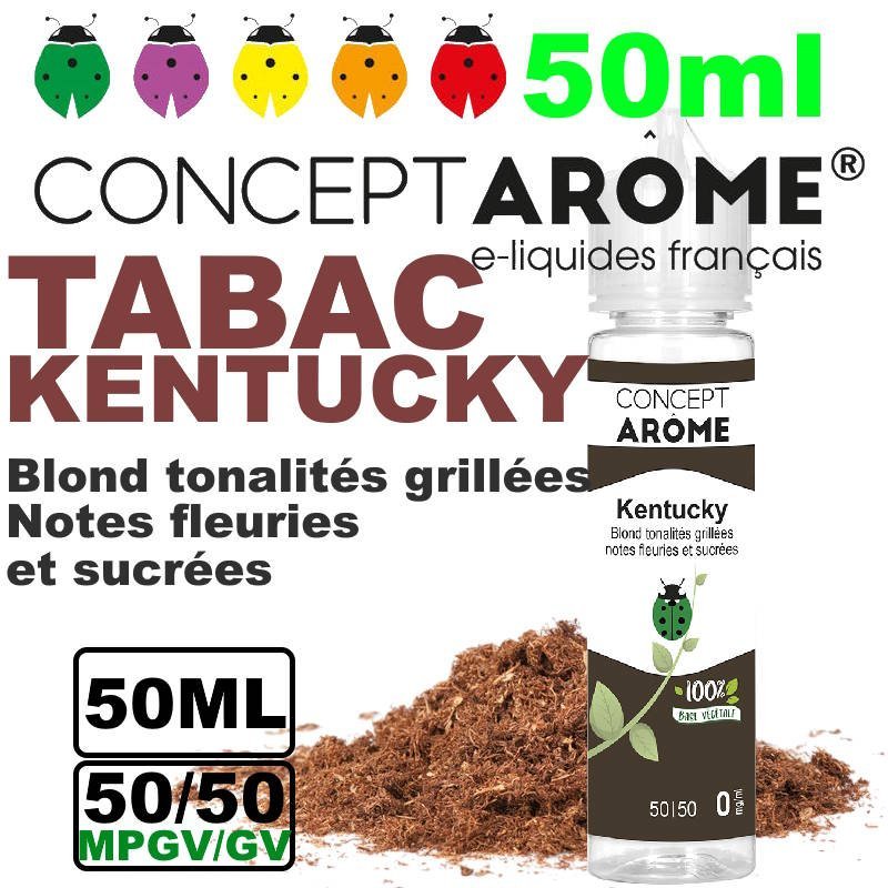 eliquide-vegetol-Conceptarome-50ml-tabac-kentucky-1.jpg Conceptarome e-liquide Végétol 50ml - 50/50 Glycérine végétale/Propylène Glycol Végétal