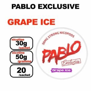 Snus PABLO EXCLUSIVE 30mg/sachet Nicotine Puissant Qualité/Prix imbattables