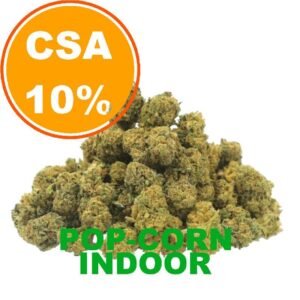 indoor-CSA10-POP-CORN.jpg Fleur CBD formule Booster CSA 10% effets rapides et intenses