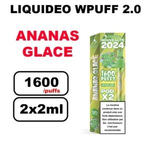 Liquideo Wpuff pod 2.0 x2 Cartouches 2ml Pod Puff jetable sans fuite