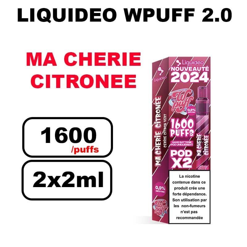 Liquideo Wpuff pod 2.0 x2 Cartouches 2ml Pod Puff jetable sans fuite