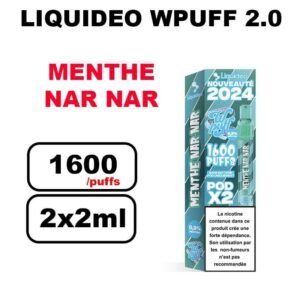 Liquideo Wpuff pod 2.0 x2 Cartouches 2ml Pod Puff jetable sans fuite