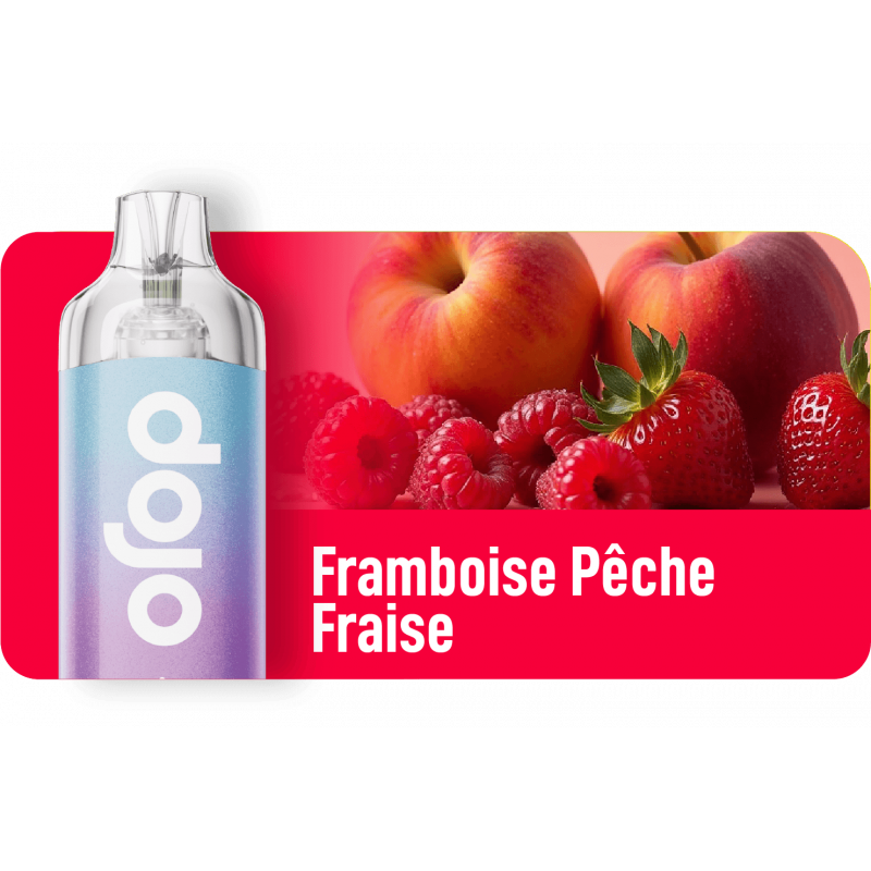 pod-dojo-blast-15k-framboise-peche-fraise-dojo-by-vaporesso.png Puff Dojo Blast 15K 10ml 20mg 1000mAh Dojo by Vaporesso